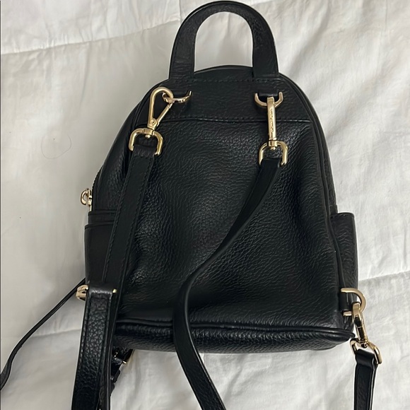 Michael Kors Black and Gold Studded Backpack - Picture 2 of 5